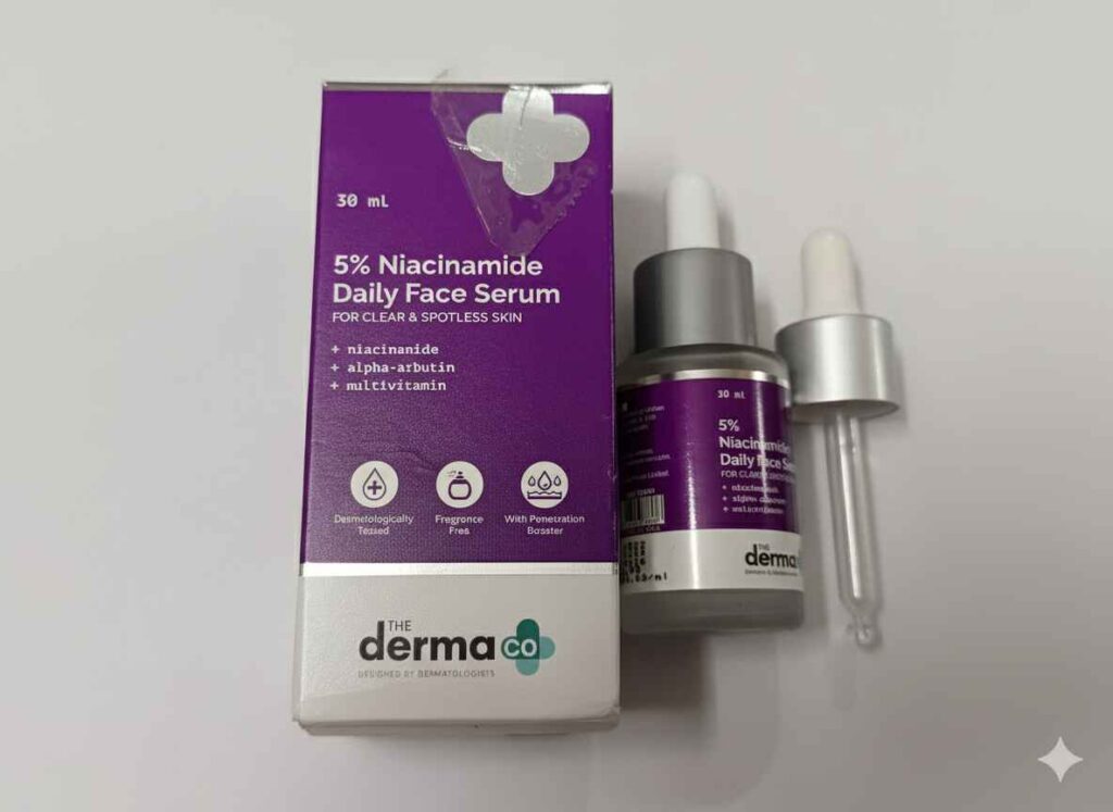 “Can A Serum Really Fix Oily Skin And Pores? I Tried The Derma Co 5% Niacinamide serum to Find Out " Derma co 5% Niacinamide serum review