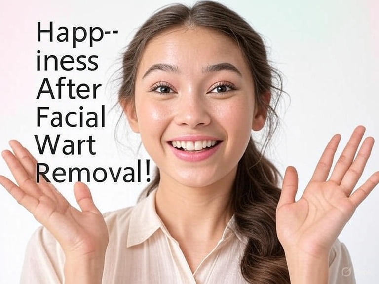 Facial Wart Treatment: I Tried Castor Oil On Warts For 2 Weeks And The Results Are Shocking This image is showing happiness after facial wart removal